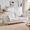 MAJA Scandinavian 2-seater sofa in white bouclette