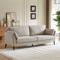 MAJA Scandinavian 3-seater sofa in beige fabric