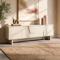 FLORA beige tv-meubel, 160 cm, 4 deuren, melamine afwerking