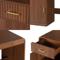 120cm desk, 1 door, 1 drawer, walnut finish MALO - 5