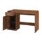 120cm desk, 1 door, 1 drawer, walnut finish MALO - 6