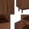 MALO 180cm bookcase, 2 doors, walnut finish - 5