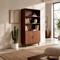MALO 180cm bookcase, 2 doors, walnut finish - 3