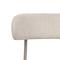 Lot de 4 chaises rembourrées tissu chenille beige et pieds métal beige GABY - 9