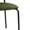 Lot de 8 chaises scandinaves velours côtelé kaki et placage frêne pieds métal noir OLIVIA - 7
