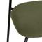 Lot de 8 chaises scandinaves velours côtelé kaki et placage frêne pieds métal noir OLIVIA - 6