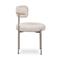 Udvidelsesbart spisebordssæt MELOE 140-180cm eg terracotta ben og 4 GABY stole beige chenille stof - 10