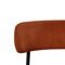 Σετ τραπέζι στρογγυλό επεκτεινόμενο ZELIE 110-150cm καρυδιά και 4 καρέκλες IRIS βελούδο κοτλέ terra cotta - 15