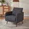 Poltrona di design grigio topo EMMA