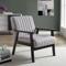 ERIK vintage wooden armchair in gray fabric