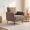 EMMA designer armchair in taupe corduroy