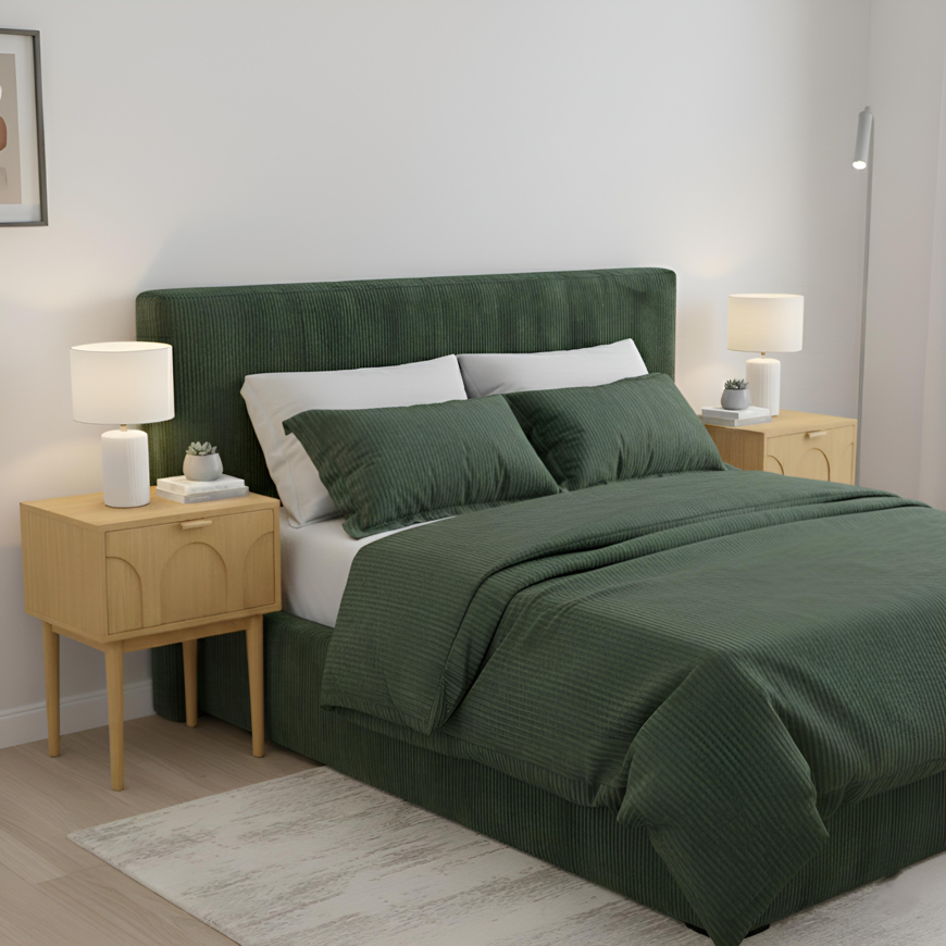 Zestaw 2 skandynawskich stolików nocnych NOLAN z dębu