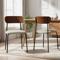 Set van 2 OLIVIA Scandinavische stoelen in beige corduroy
