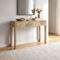 Scandinavian console table 100cm with 2 drawers, oak finish SASKIA