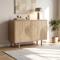 Scandinavian sideboard 100cm 2 doors oak finish SASKIA