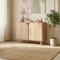 Scandinavisch dressoir met 2 deuren, 100 cm, eikenhouten afwerking - SOAN