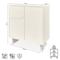 FLORA beige 80 cm 2-türiges Sideboard mit Melaminbeschichtung - 4