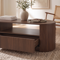Böhmischer Couchtisch, 110 cm, mit einer Schublade, dunkle Holzoptik, Melaminbeschichtung, ALBA - 2