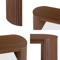 Böhmischer Couchtisch, 100 cm, dunkle Holzoptik, Melaminbeschichtung, ALBA - 5