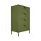 Komoda industrialna metalowa L.60cm 4 szuflady khaki THEA - 6