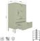 Komoda industrialna metalowa L.60cm 4 szuflady khaki THEA - 4