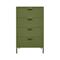 Komoda industrialna metalowa L.60cm 4 szuflady khaki THEA - 1