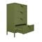 Komoda industrialna metalowa L.60cm 4 szuflady khaki THEA - 7