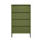 Komoda industrialna metalowa L.60cm 4 szuflady khaki THEA - 8